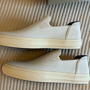 NWT Rothy’s white slip on sneakers